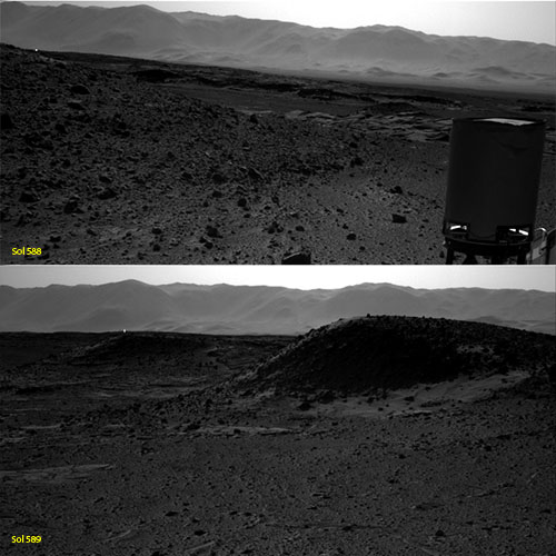 Curiosity Sol 588 - 589