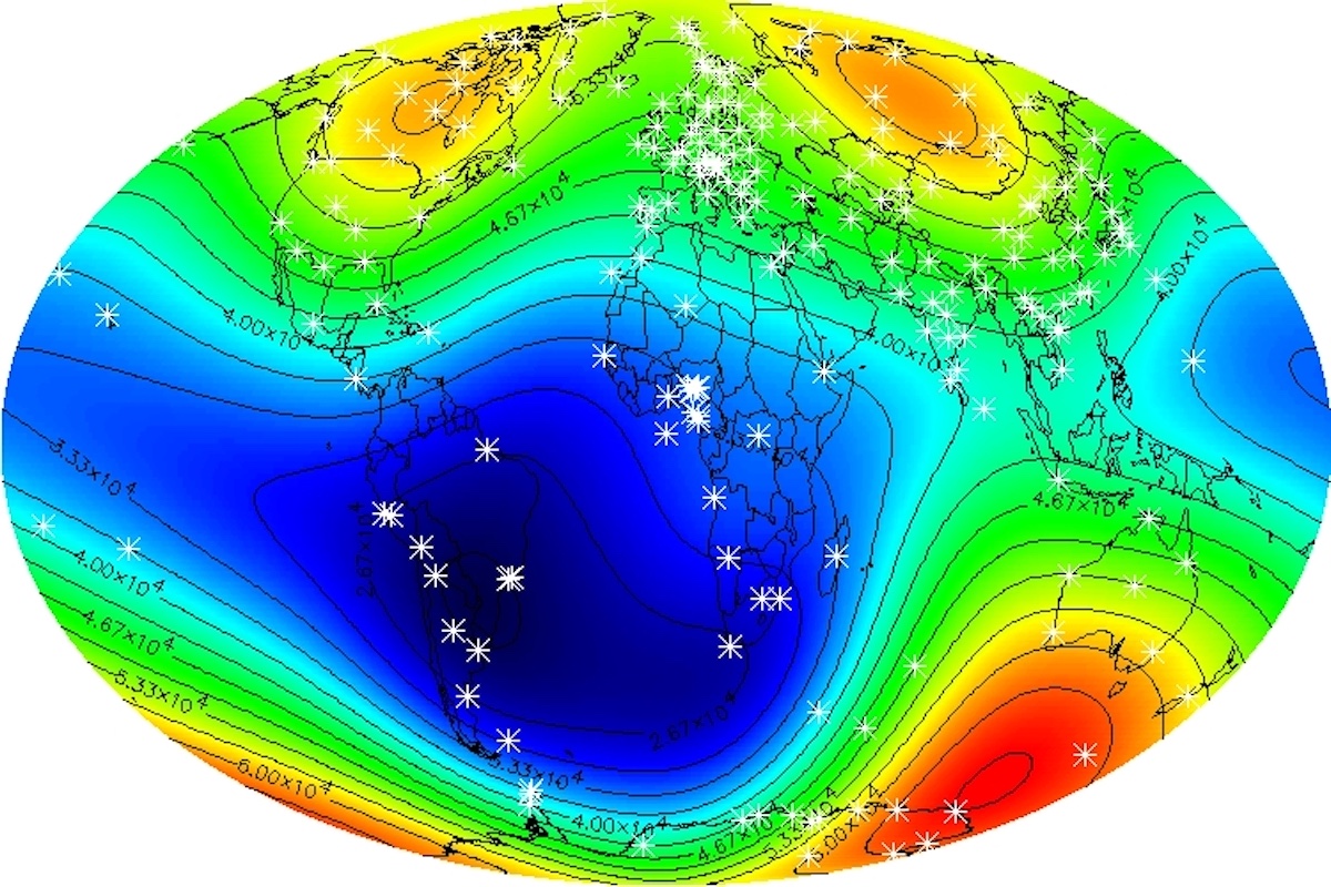 Total Magnetic Field for 2000